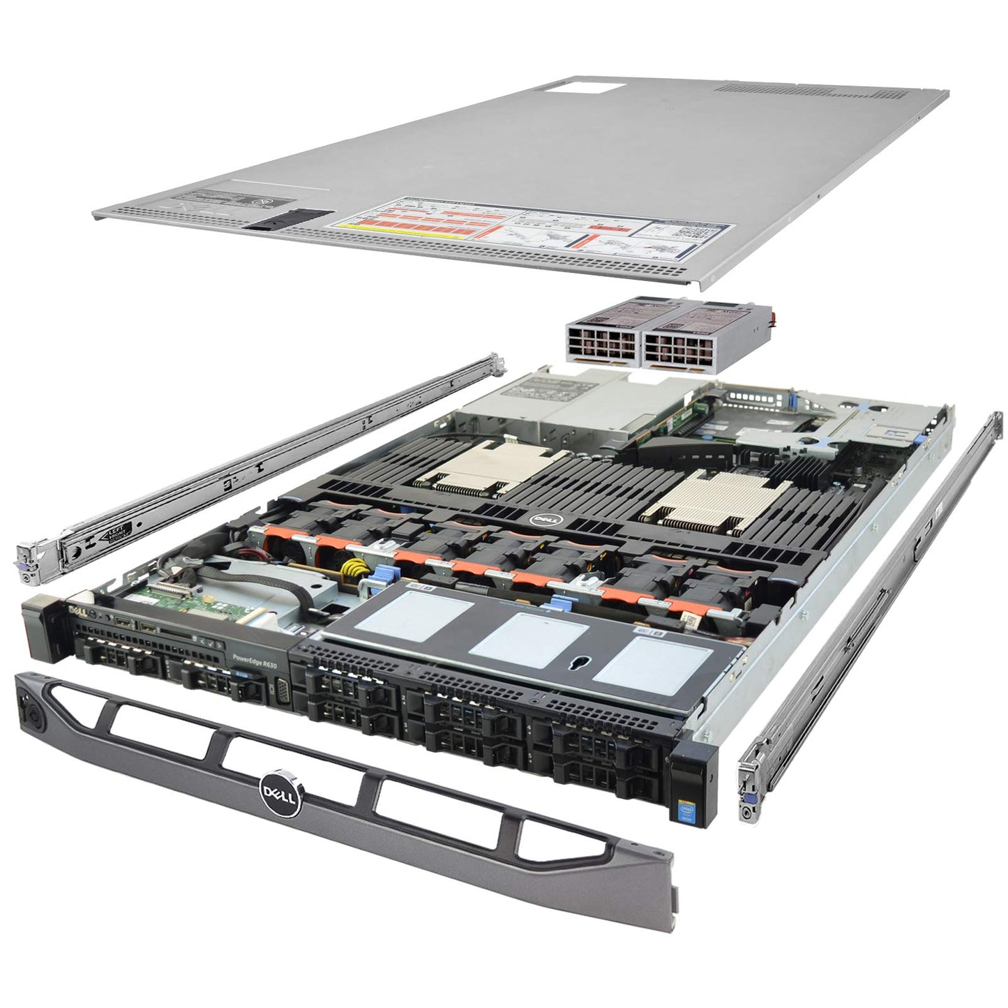 Dell PowerEdge R630 Server 2X E5-2660v3 2.60Ghz 20-Core 128GB 8X 1TB H730 Rails (Renewed)