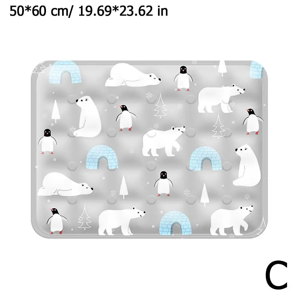 Summer Pet Ice Mats Waterable Pet Cooling Pad for Small Big Dogs Pet Accessories Tear Resistant Pet Cooling Tool