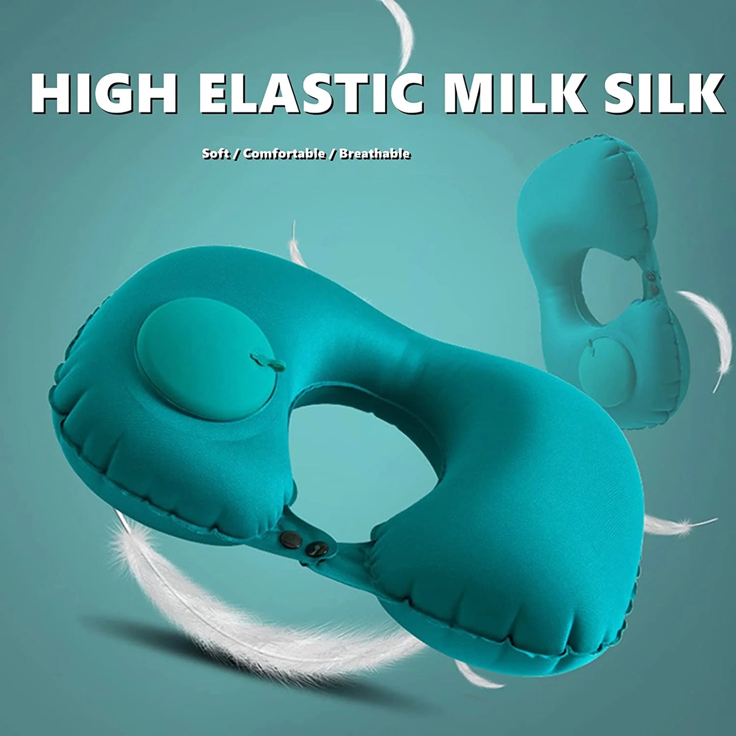 Inflatable Neck Pillows for Travel Pillow for Airplanes Airplane Pillow for Neck Support Sleeping Travel Neck Pillow Airplane Travel Essentials Car Pillow Flight Plane Pillow Piercing Pillow