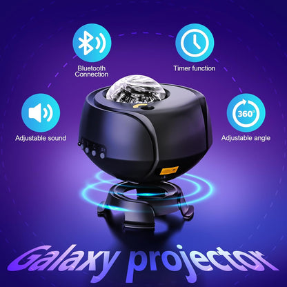 Larger Coverage Area Galaxy Projector,With Changing Galaxy Shapes Star Projector,Night Light with Bluetooth Speaker,White Noise,Teen Girl Gifts Trendy Stuff, Star Lights for Ceiling,Bedroom Decor