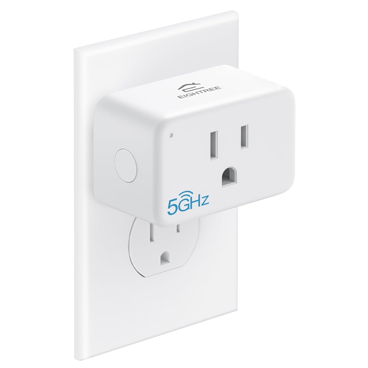Mini Smart Plug 𝟓𝐆𝐇𝐳 𝐖𝐢-𝐅𝐢 𝐂𝐨𝐦𝐩𝐚𝐭𝐢𝐛𝐥𝐞 𝟏𝟓𝐀, Smart Plugs That Work with Alexa & Google Home & Smartthings, Energy Monitor, Remote Control, Timer & Schedule, Wi-Fi Plugs