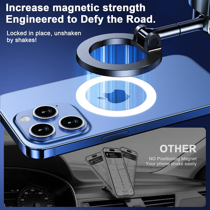 for Magsafe Car Phone Holder Mount Phone Mount for Car Windshield Dashboard Air Vent Universal Hands Free Automobile Cell Phone Holder Fit for Iphone Smartphone Camera Mounts