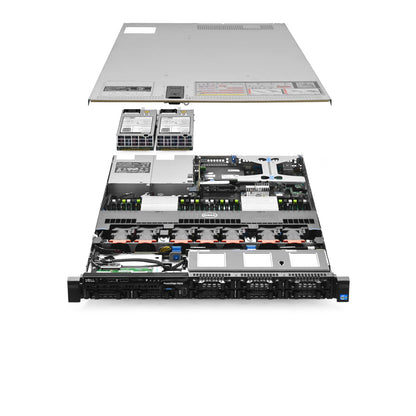 Dell PowerEdge R620 Server 2X E5-2670v2 2.50Ghz 20-Core 128GB H710 (Renewed)