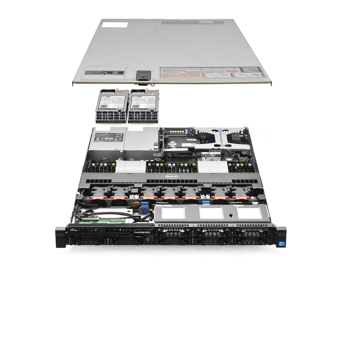 Dell PowerEdge R620 Server 2X E5-2670v2 2.50Ghz 20-Core 128GB H710 (Renewed)