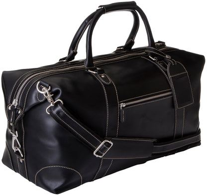 Viosi Buffalo Leather Duffle Bags For Men/Women 21 inch Genuine Leather Travel Duffel Bag | Oversized Weekend Luggage | Sports Gym Overnight Carry-On Bag | Great Gift Idea