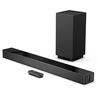 LARKSOUND 2.1 Sound Bar with Subwoofer Soundbar for TV Surround Sound System with Bluetooth/HDMI ARC/Optical/AUX/USB 31 Inch