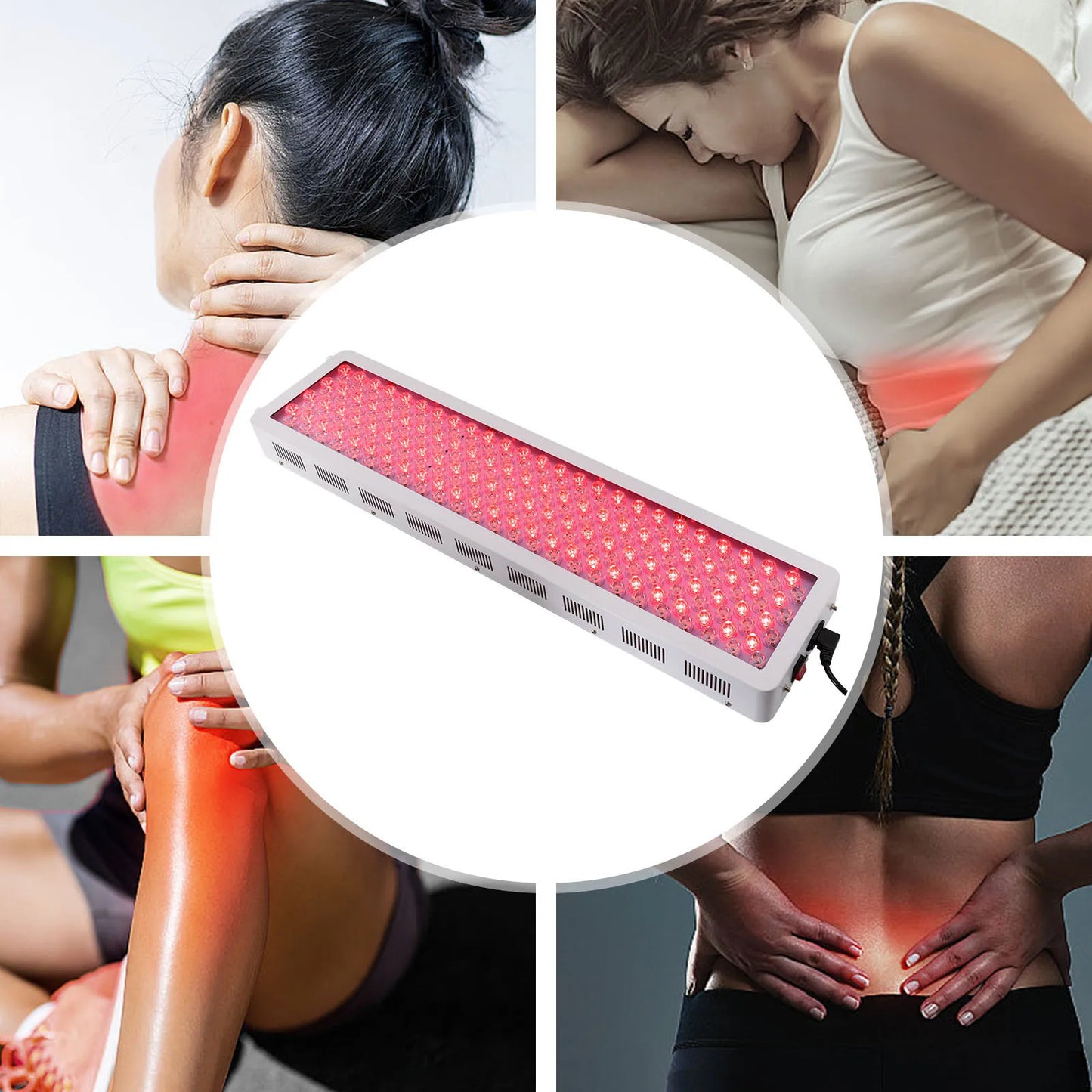 Infrared Red Light Therapy Lamp 1000W Red Light Therapy near Infrared Light Panel 660Nm 850Nm Led Red Lights Ther-Apy Lamp