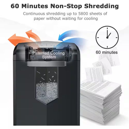Office Paper Shredder, Cross-Cut Heavy-Duty Shredder for Home Office