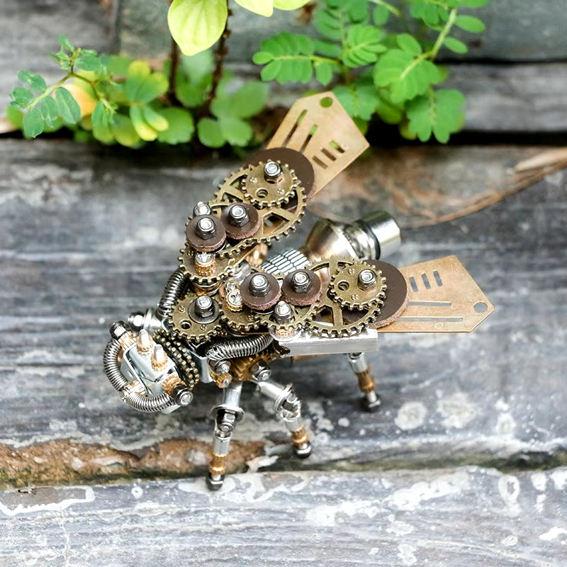 Mechanical Insect Iron Metal DIY Building Blocks 3D Three-Dimensional Assembly Model Puzzle Toys Birthday Gift for Kid Adult