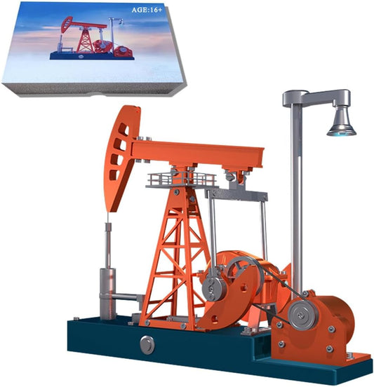 Pumping Unit Engine Model Kit, 219Pcs 3D Metal Pumping Unit Model DIY Assembly Model Science Education Gift-Dm601