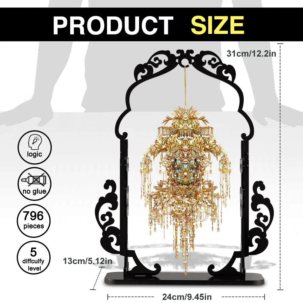 3D Metal Puzzles Eternal Pendent Assembly Model Kits DIY Set Creative Toys for Teens Birthday Christmas Gifts