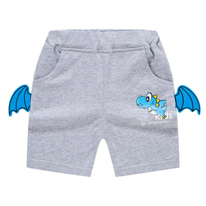 3D Dinosaur Boys' Summer Shorts for Kids
