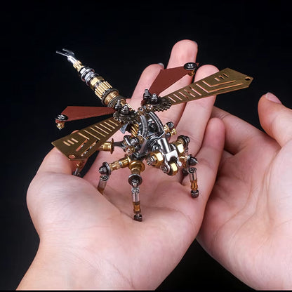 Mechanical Insect Iron Metal DIY Building Blocks 3D Three-Dimensional Assembly Model Puzzle Toys Birthday Gift for Kid Adult