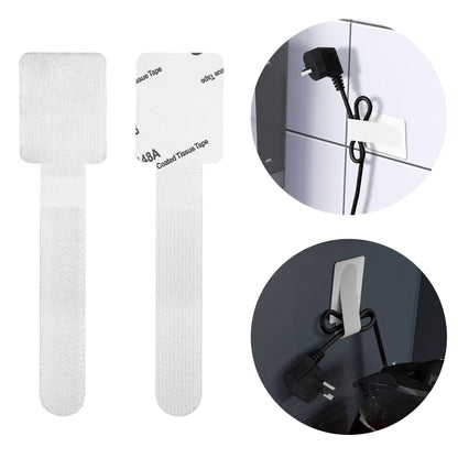 Nearockle 20Pcs Cord Organizer for Appliances Large Adhesive Desk Cable Management Cord Holder Cord Bundler for Small Kitchen Appliances Strong Adhesion Without Leaving Residue(White)