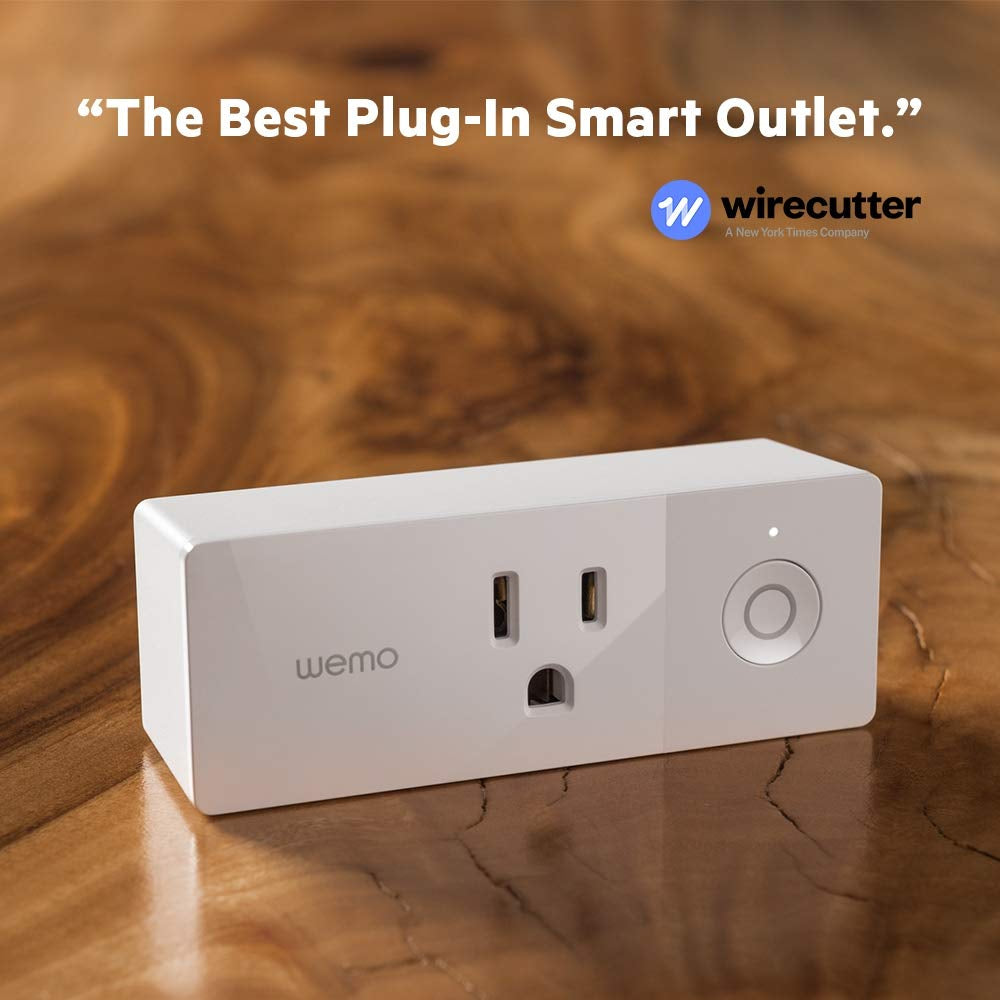43K-720-0224R Mini Smart Plug Compatible with Alexa, Google Assistant & Apple Homekit(F7C063-Cc), 2-Pack