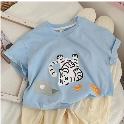 Korean Cartoon Children's Clothing for Boys and Girls