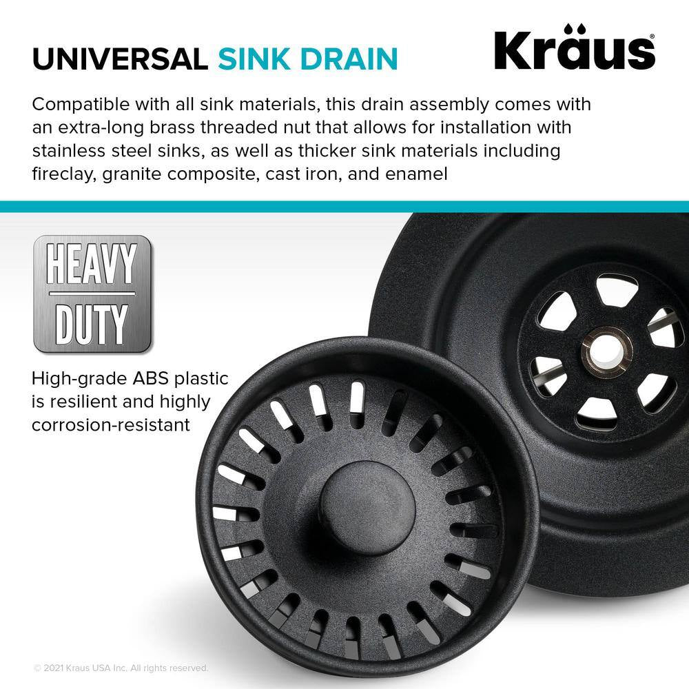 Kitchen Sink Strainer in Black