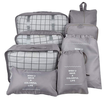 8-Piece Travel Organizer Set with Luggage Bags