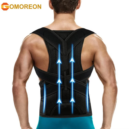 Posture Corrector for Women and Men, Back Brace Adjustable & Comfy, Support Straightener for Back, Neck, Clavicle and Shoulder