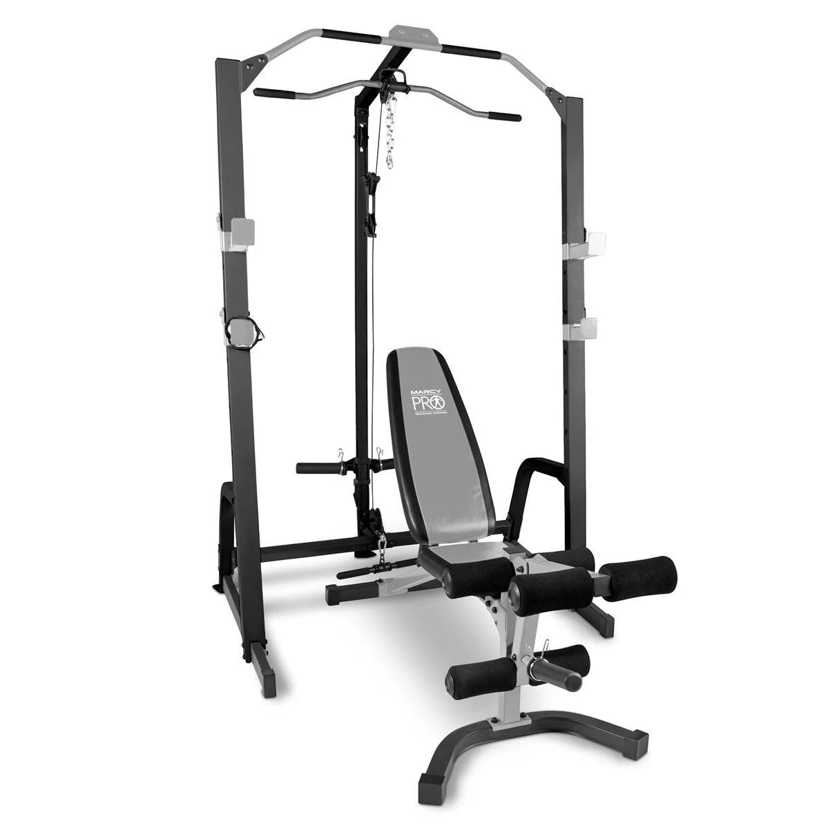 Home Gym Fitness Deluxe Cage System Machine with Weight Lifting Bench