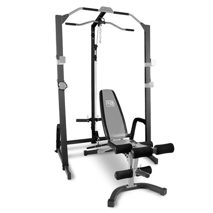 Home Gym Fitness Deluxe Cage System Machine with Weight Lifting Bench