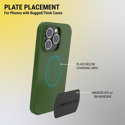 Metal Plates for Magnetic Phone Mounts Universal Compatibility Replacement Kit