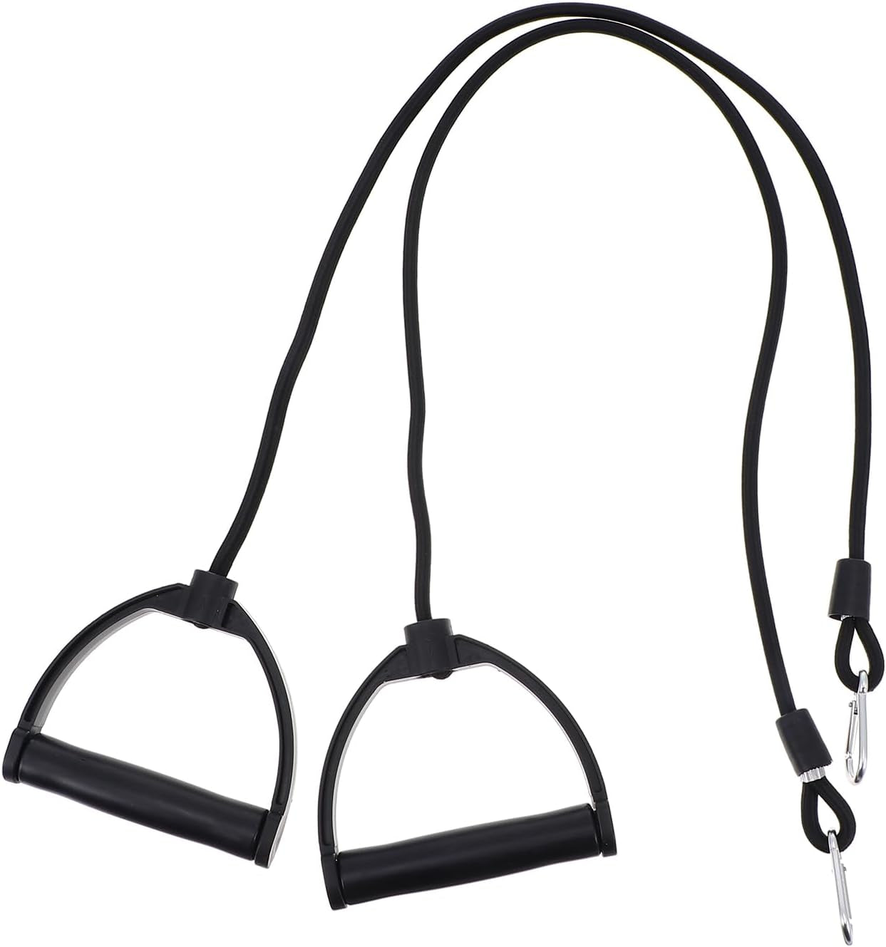 Resistance Bands: 1 Pair Stepper Resistance Band Fitness Exercise Bands with Handles Fitness Bands Pull Ropes Exercising Bands Resistance Bands for Workout Strength Training at Home, Black