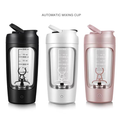 Gym Fitness Sports Plastic Portable Fully Automatic Protein Powder Shaker Cup Electric Mixing Shaker Bottles with C Type Charge