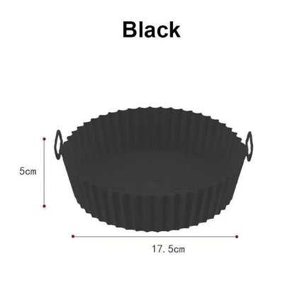 Air Fryer Silicone Liners Air Fryer Silicone Pot Reusable Silicone Air Fryer Liners Food Safe Non Stick Air-Fryer Accessories