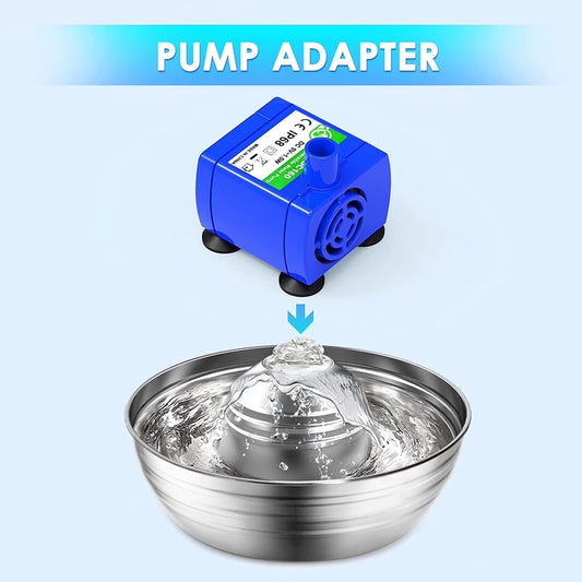 Replacement Pump for Cat Water Fountain, Ultra Quiet Long Lifespan Water Pump for Pet Water Fountain, Dog Water Bowl Dispenser For Cat & Dog