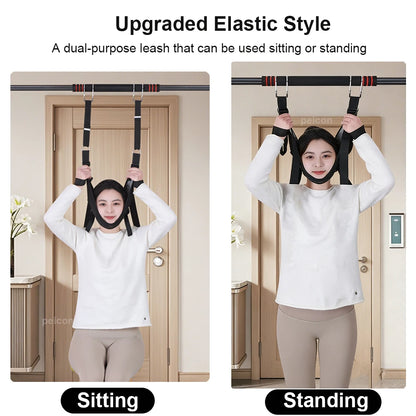 Neck Stretcher Portable Adjustable Cervical Neck Traction Device for Neck Pain Relief Spine Alignment Posture Correction