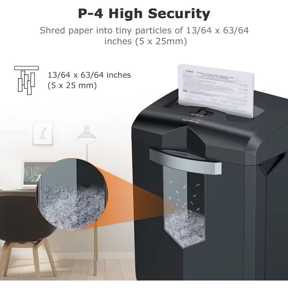 Office Paper Shredder, Cross-Cut Heavy-Duty Shredder for Home Office