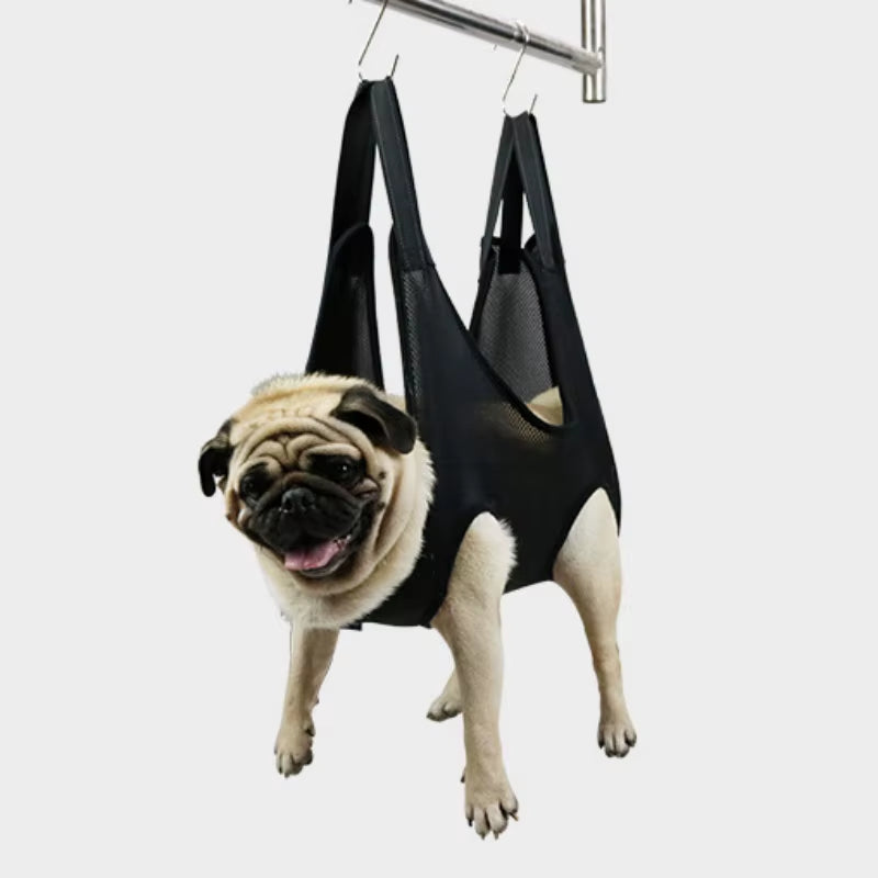 OUWO Pet Grooming Hammock Cleaning Pets anti Scratch Pet Nail Trimming Pet Hammock Dog Cat Pet Supplies