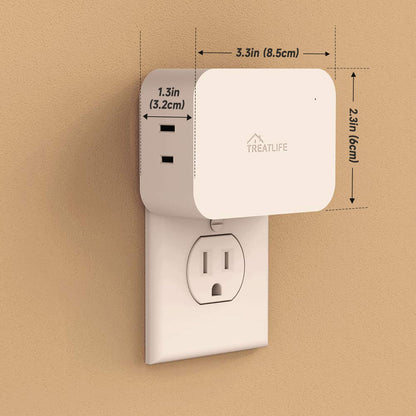 Dimmable Smart Plug 2 Pack, 2.4Ghz Smart Plug Works with Alexa, Google Home and Smartthings, for Dimmable LED, CFL, Incandescent and Halogen Lamps, Sunrise and Sunset Simulation, Sleep Aid