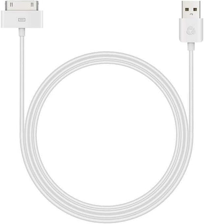 Certified 6 Feet 30 Pin USB Charging Cable with 5W USB Power Adapter for Iphone 4/4S, Iphone 3G/3GS, Ipad 1/2/3, Ipod Touch 1/2/3/4 (2 Pack)