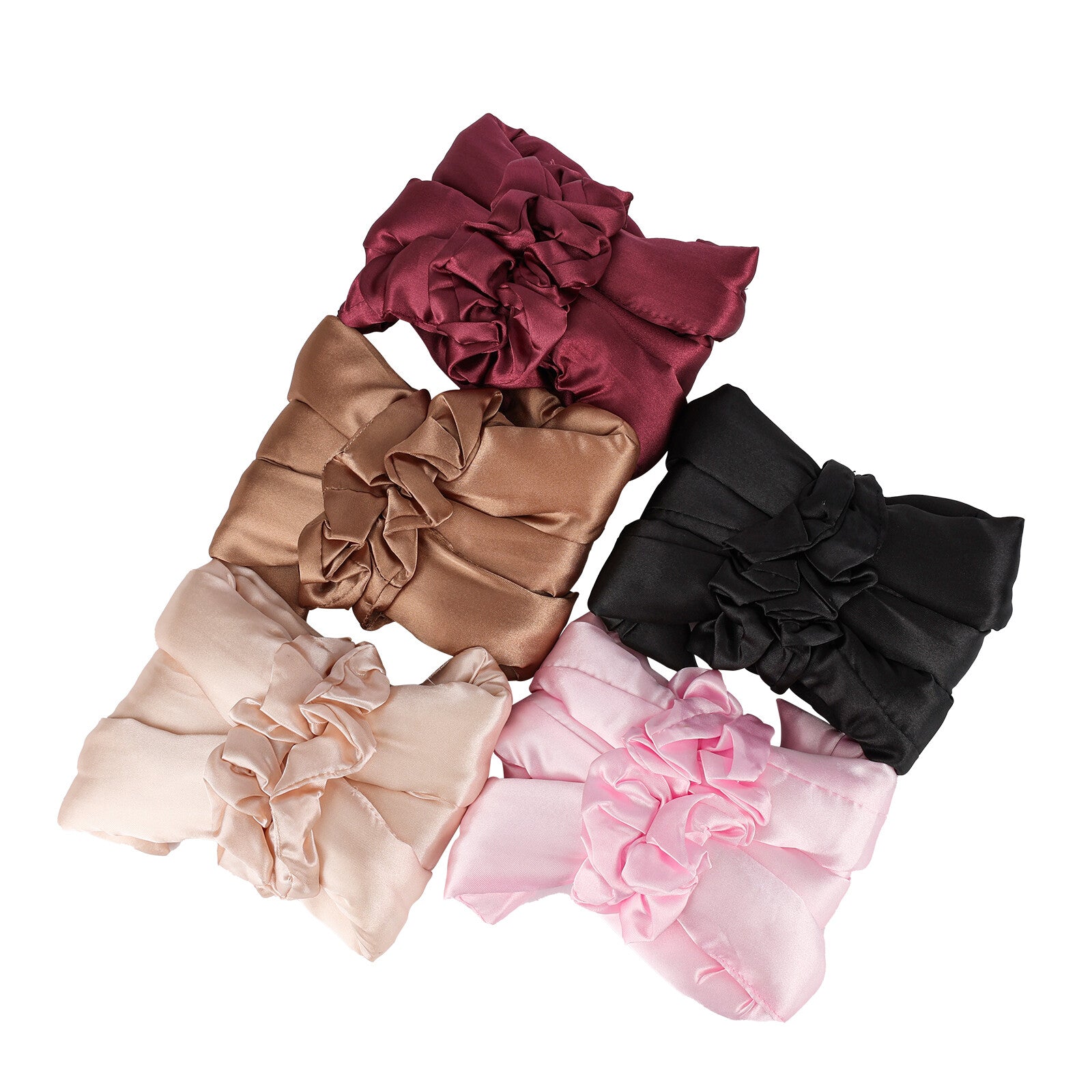 Heatless Curling Headband with Scrunchies Overnight Hair Curlers for Long Hair