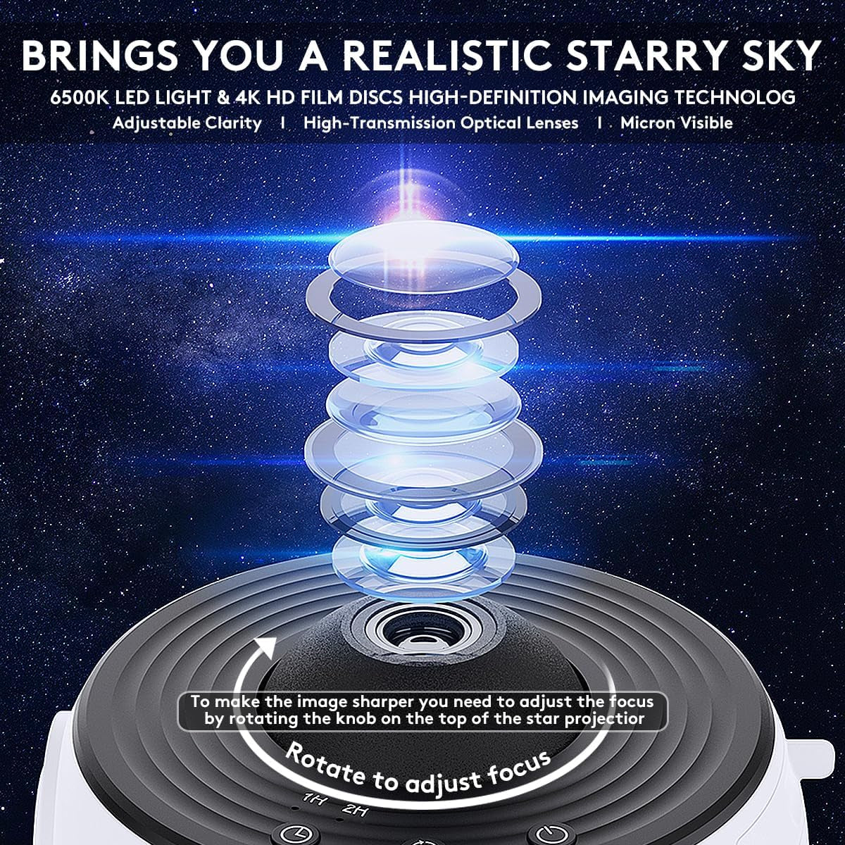Planetarium Galaxy Projector13 in 1, Galaxy Light with 360° Rotating, Space Projector Nebula Star Night Light for Kids Adults Bedroom Ceiling Decor, Home Theater, Holiday Gift