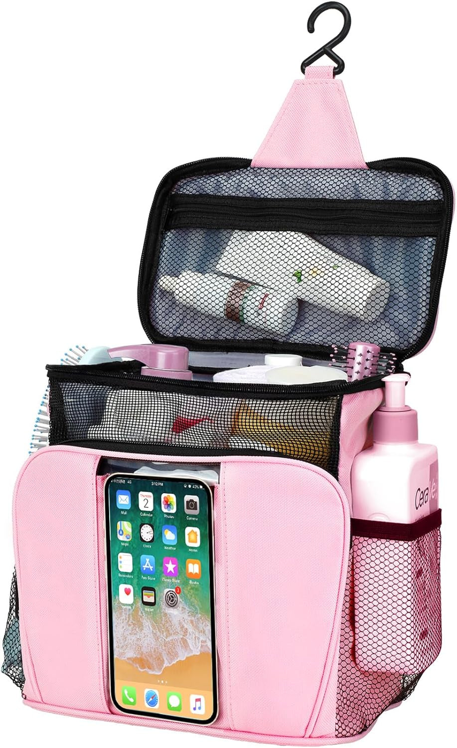 College Dorm Room Essentials for Girls, Quick Dry Mesh Shower Caddy, Travel Cruise Ship Essentials,Travel Toiletry Bag for Women, Large Makeup Organizer for Full-Sized Toiletries Gifts for Women