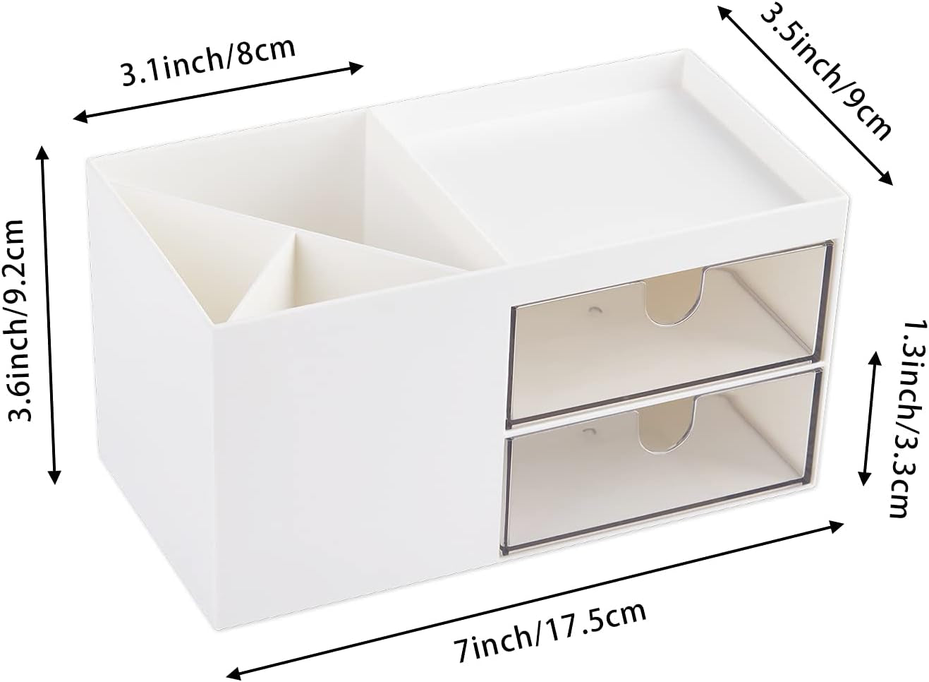 LETURE Office Desk Organizer with Drawer, Office Supplies and Desk Accessories,
