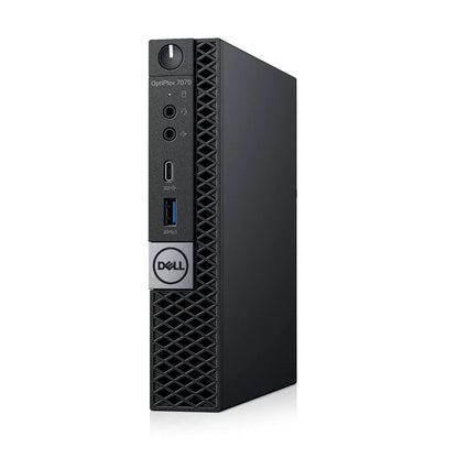 Dell OptiPlex 7070 Micro Desktop Intel Core i7 9th Gen i7-9700T Eight Core 256GB SSD 16GB Windows 10 Pro (Renewed)