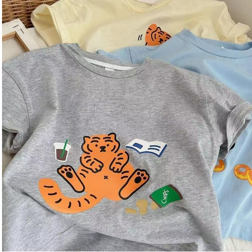 Korean Cartoon Children's Clothing for Boys and Girls