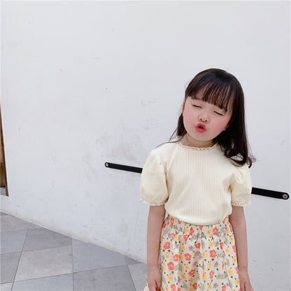 Girls Lace Short Sleeve Clothing for Kids