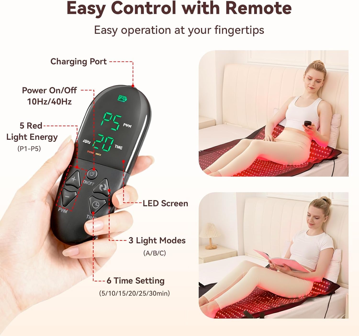 Extra Large Red Light Therapy Mat, High-Density Leds Full Body Red Light Therapy, 660Nm & 850Nm Dual Wavelengths, Foldable Red Light Therapy Blanket with Timer,74.6" X 33.3"