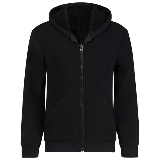 Victory League Boys Hoodie Boys Fashion Boys Sweatshirts Boys Zip Up Hoodie Kids Sweatshirts Boys Boys Sweater 5-16 (US Age 14 Years 16 Years Black)