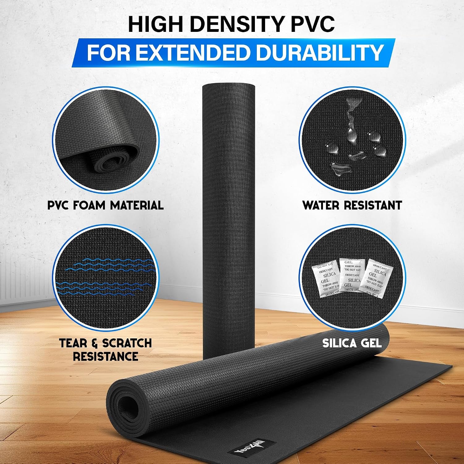 Exercise Mat for Home Gym, Fitness Workout Mats