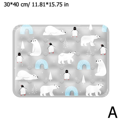 Summer Pet Ice Mats Waterable Pet Cooling Pad for Small Big Dogs Pet Accessories Tear Resistant Pet Cooling Tool