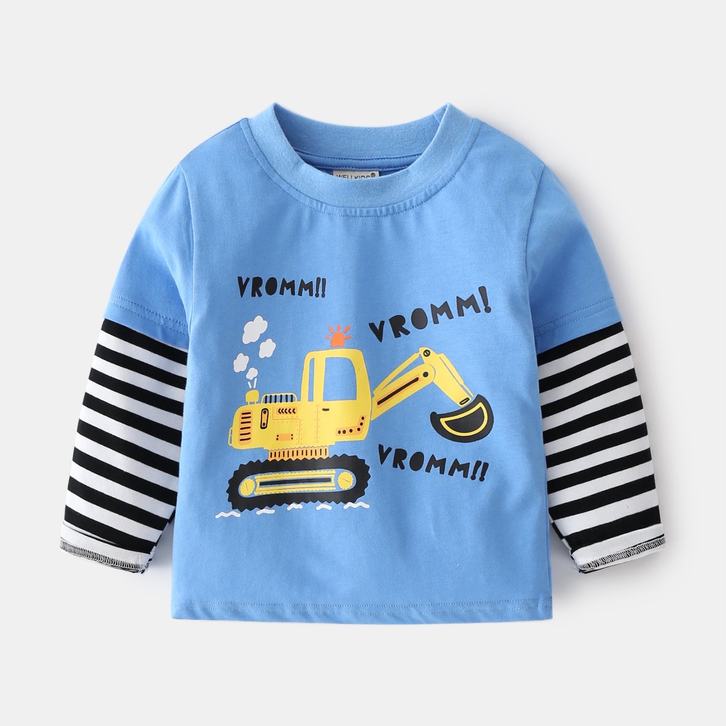 Cute Cotton Round Neck Casual Kids' Clothing