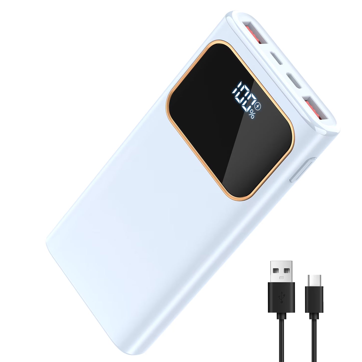 Portable Charger, 20000Mah Power Bank, 22.5W Fast Charging Battery Pack with Usb-C/Usb-A Output, Digital Display Portable Phone Charger for Iphone 17/16/15/14/13 Pro Samsung Google LG Ipad Airpods