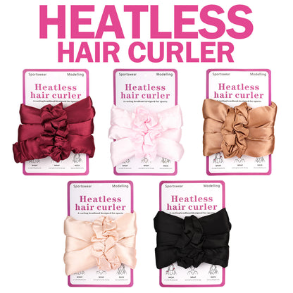 Heatless Curling Headband with Scrunchies Overnight Hair Curlers for Long Hair