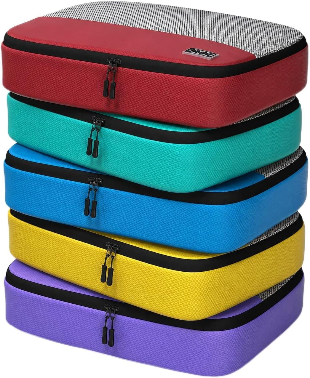 Medium Packing Cubes for Travel - 5Pc Packing Cubes for Suitcases - Lightweight Luggage Organizer Bags (Non-Compression)